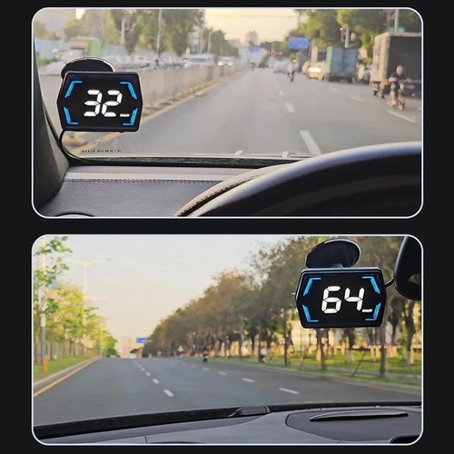 Digital Car HUD GPS Speedometer Head Up Display MPH Alarm Overspeed D6C3 W0A3 - Picture 19 of 23