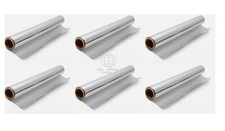 6x 30mx300mm Kitchen Foil Strong Tin Aluminium Roll Food Catering Wrapping
