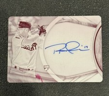 Rhys Hoskins 2018 Topps Tribute 1/1 Magenta Rookie RC Card PRINTING PLATE AUTO!