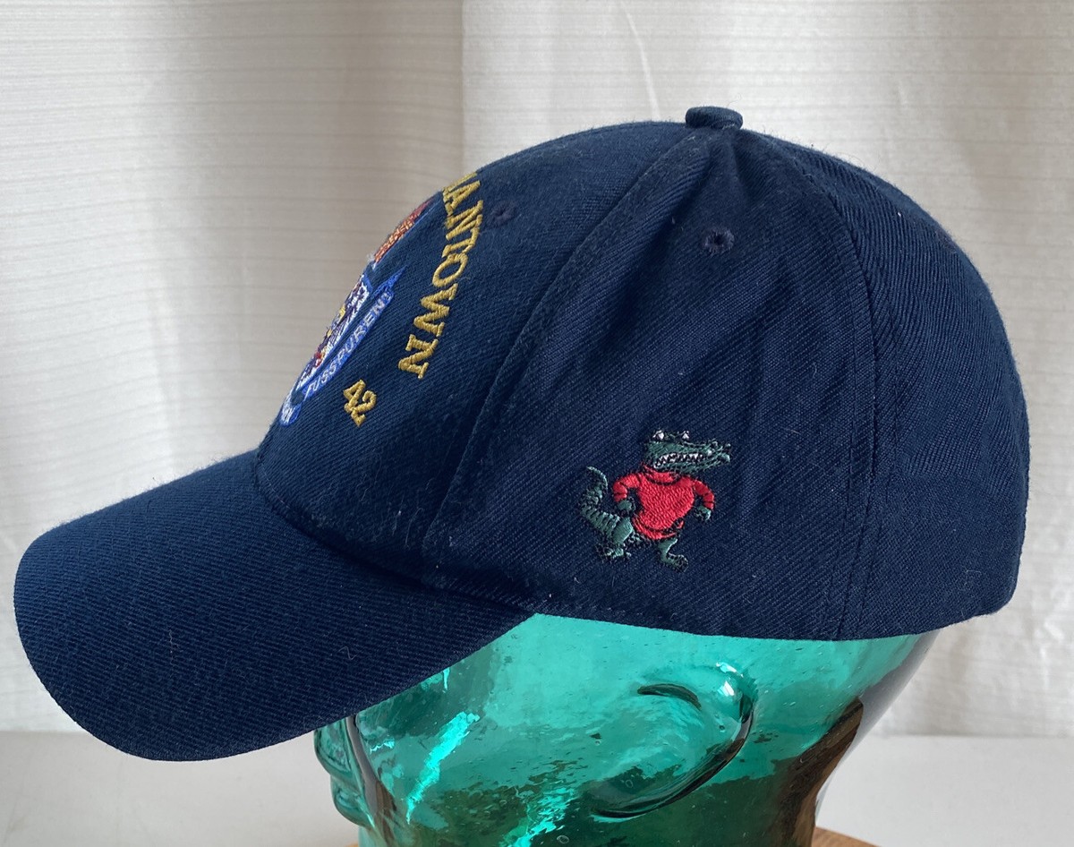 USS GERMANTOWN LSD 42 BLUE STRAPBACK HAT. MADE IN THE USA. VGC. K3