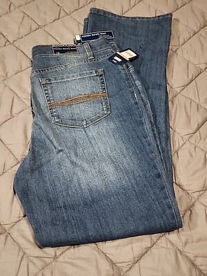 Bandolino Mandie Barely Boot Jeans Womens Size 12 Bootcut Stretch Blue Denim NWT