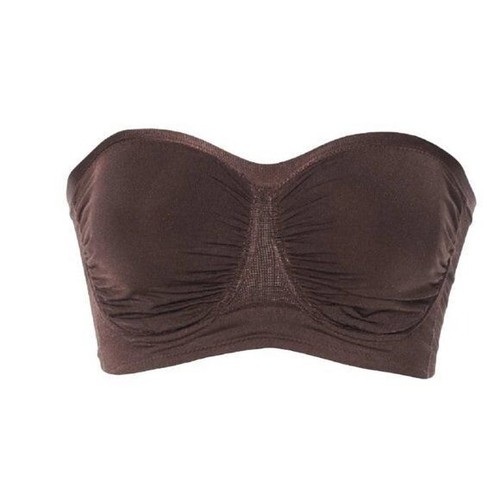 Rhonda Shear Seamless Underwire Bandeau Bra w/Sweetheart Neckline MEDIUM - Picture 4 of 5