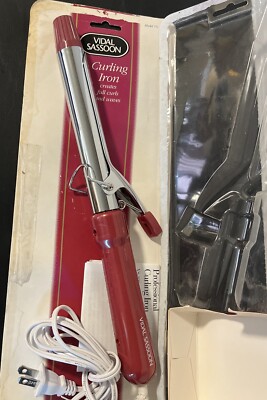 Vintage 1996 Vidal Sasson 1  Jumbo Professional Curling Iron VS-100C- New Unused