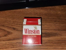 VINTAGE WINSTON Filters CIGARETTE PACK SHAPED LIGHTER Red A53