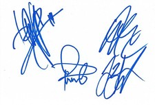 Backyard Babies Autogramme signed 10x15 cm Karteikarte 