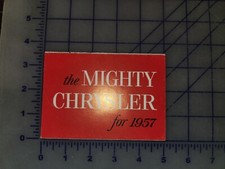 1957 Chrysler Brochure Folder Full Line Original