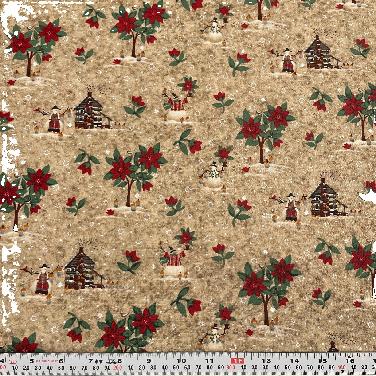 Cotton Holiday/Christmas Antique/Vintage Craft Fabrics