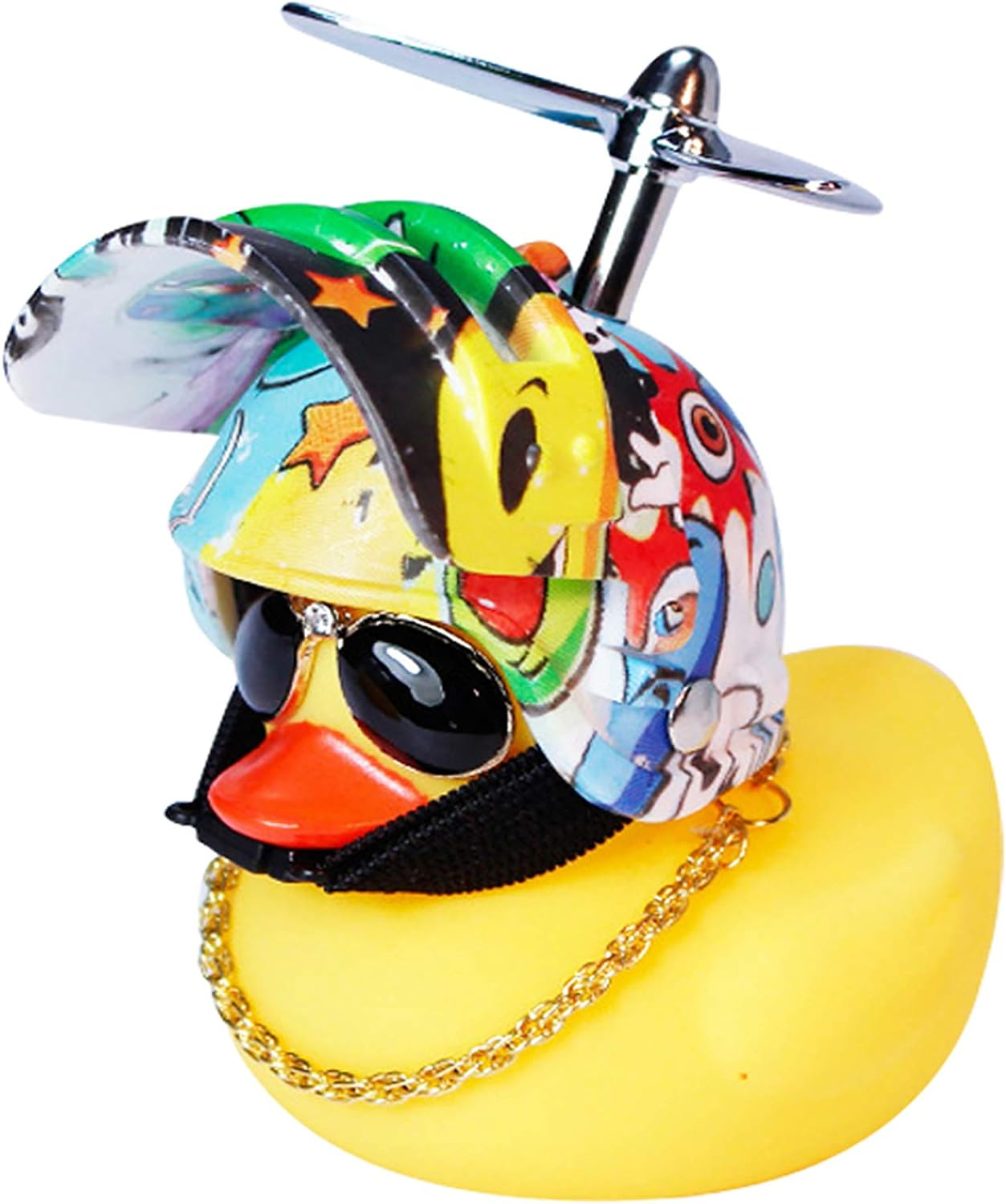 Wonuu Yellow Rubber Duck Toy Car Dashboard Decor Cool Gift for Car Lovers