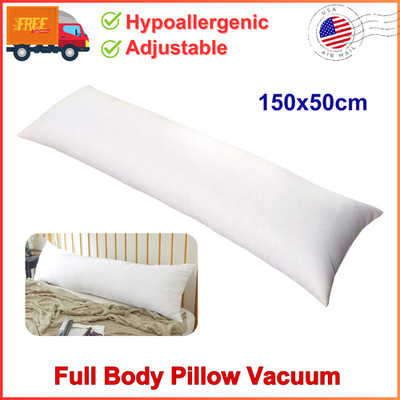 Zituop Full Body Pillow Vacuum Package 150x50cm, Anime Body Pillow Insert, White