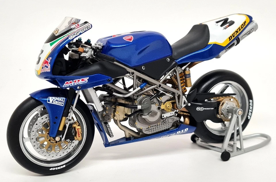 Minichamps 1/12 Ducati 996 BSB 2001 John Reynolds Signed Model Motorbike - Bild 4 von 4