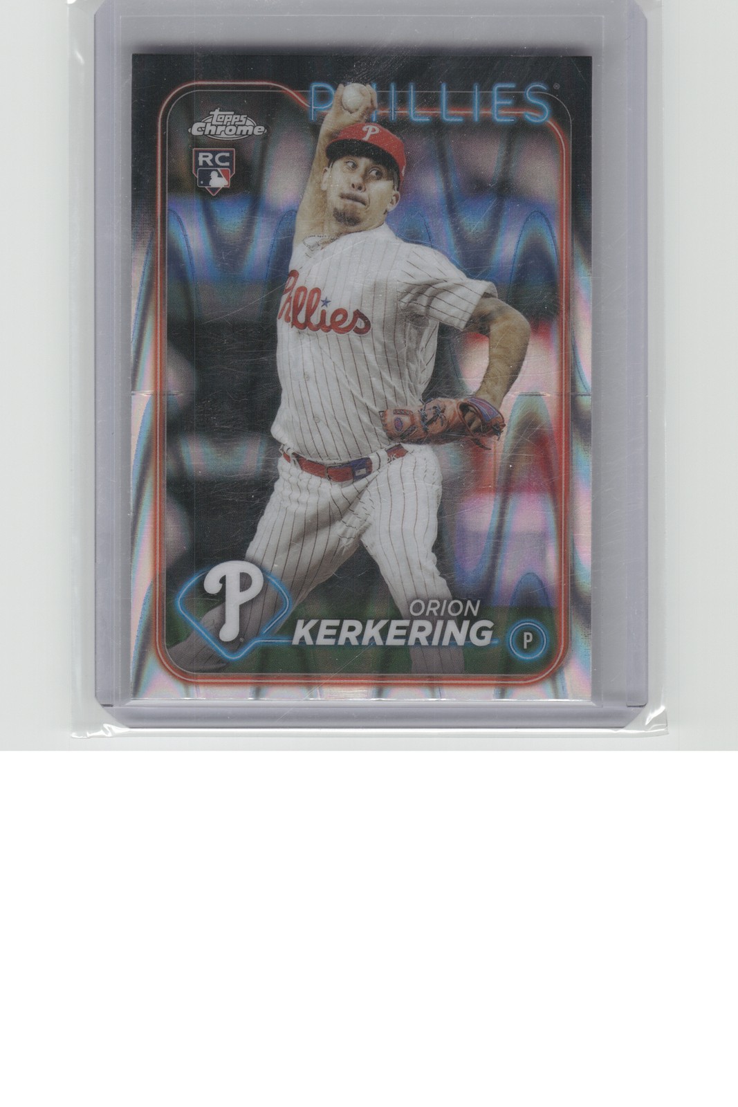 2024 Topps Chrome #180 Orion Kerkering Raywave Refractors B28R1C87