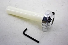 EMGO 7/8" CHROME THROTTLE HOUSING & TUBE PUSH PULL MIKUNI RS TM  KEIHIN CR