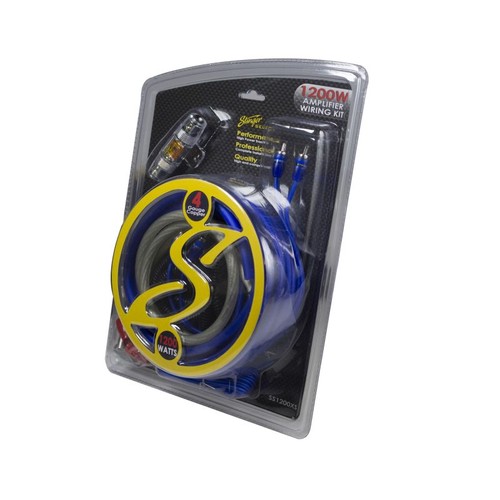 STINGER SS1200XS 4 GAUGE GA COPPER 1200W CAR AUDIO COMPLETE AMPLIFIER WIRING KIT - Picture 2 of 2