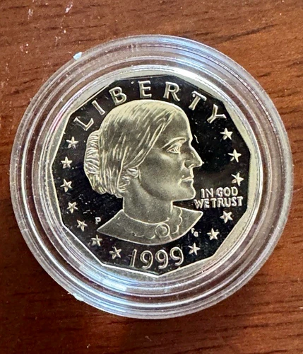 1999-P Susan B. Anthony MS68+ $1 Proof Dollar Coin in Capsule w/ U.S. Mint Box