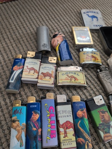 Joe Camel Cigarette Lighter Some Box Never Used Some Not Working - Picture 5 of 14