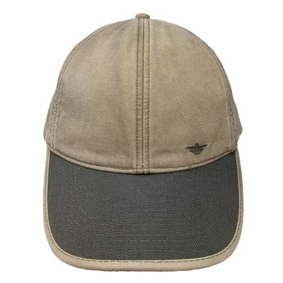 Dockers Green Baseball Cap One Size Cotton Adjustable Slideback Two Tone Hat