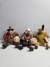 Russ Berrie and Co. Kathleen Kelly Critter Factory Thanksgiving Bears Lot of 3