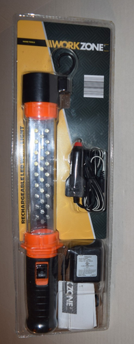 Workzone Light WORK ZONE RECHARGEABLE WORK LIGHT, 26- LED LIGHTS 9- LED FLASHLIGHT, 2 ...