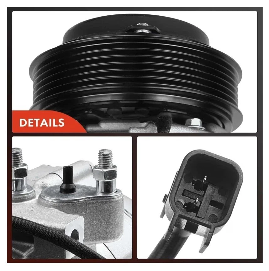 Compresor de aire acondicionado Hyndai Elantra 2014-2019, Kia Forte 2014-2019, control de temperatura de movimiento Foto 2 de 4