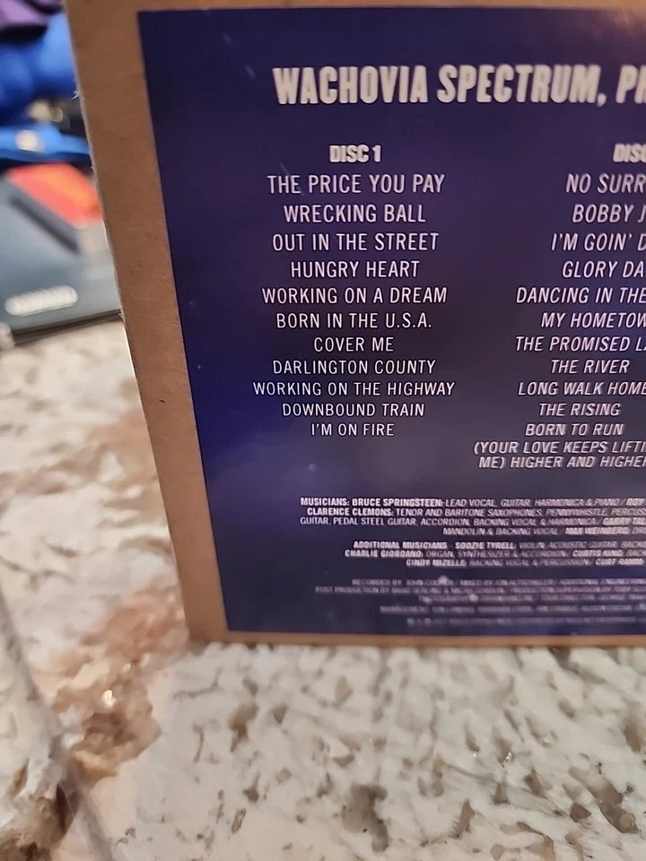 Bruce Springsteen E Street Band Live Nugs 3 Cd Set Philadelphia PA 10.20.09 Spec - Image 3 of 4