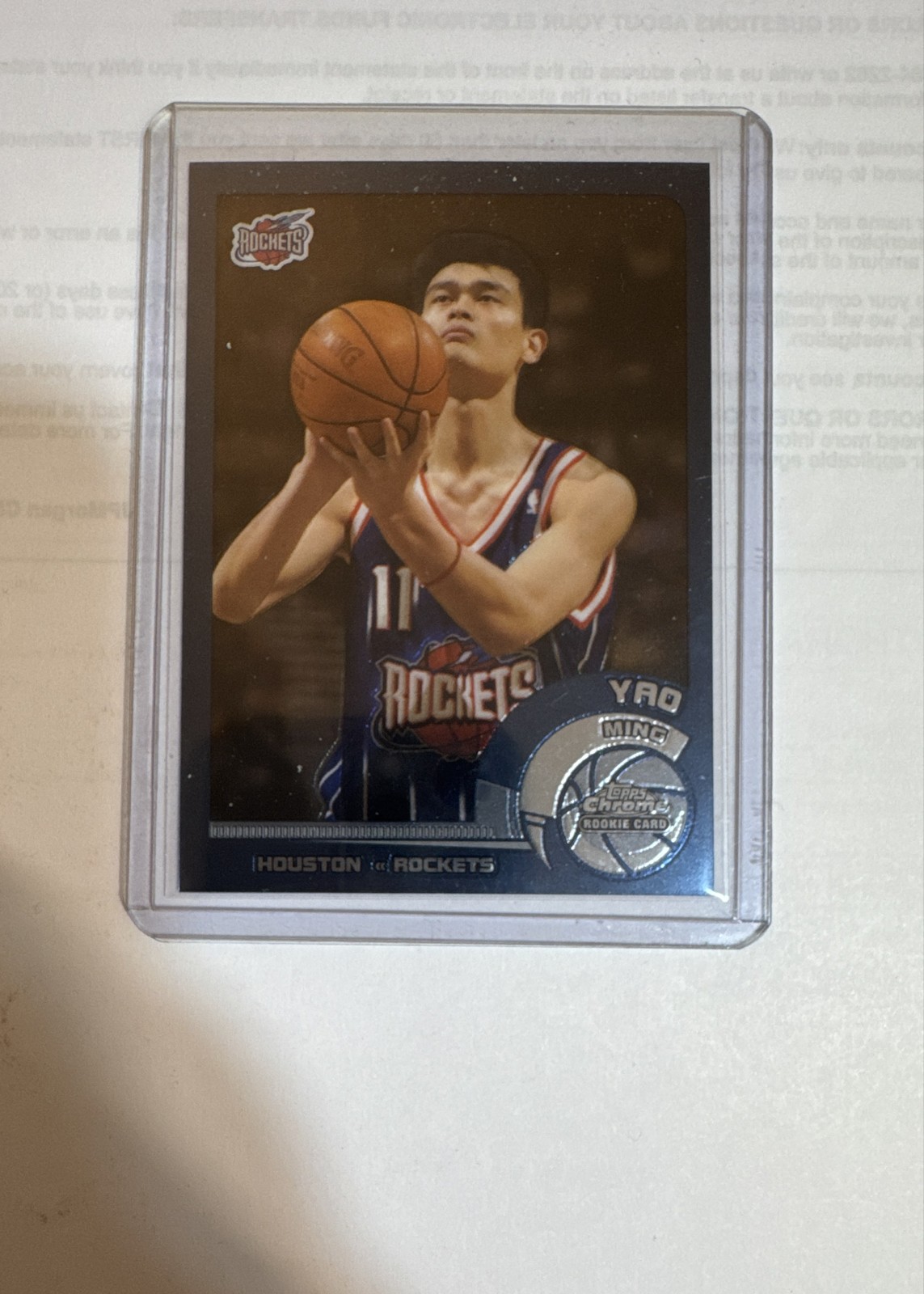 2002-03 Topps Chrome - Yao Ming #146 English Language Back (RC)