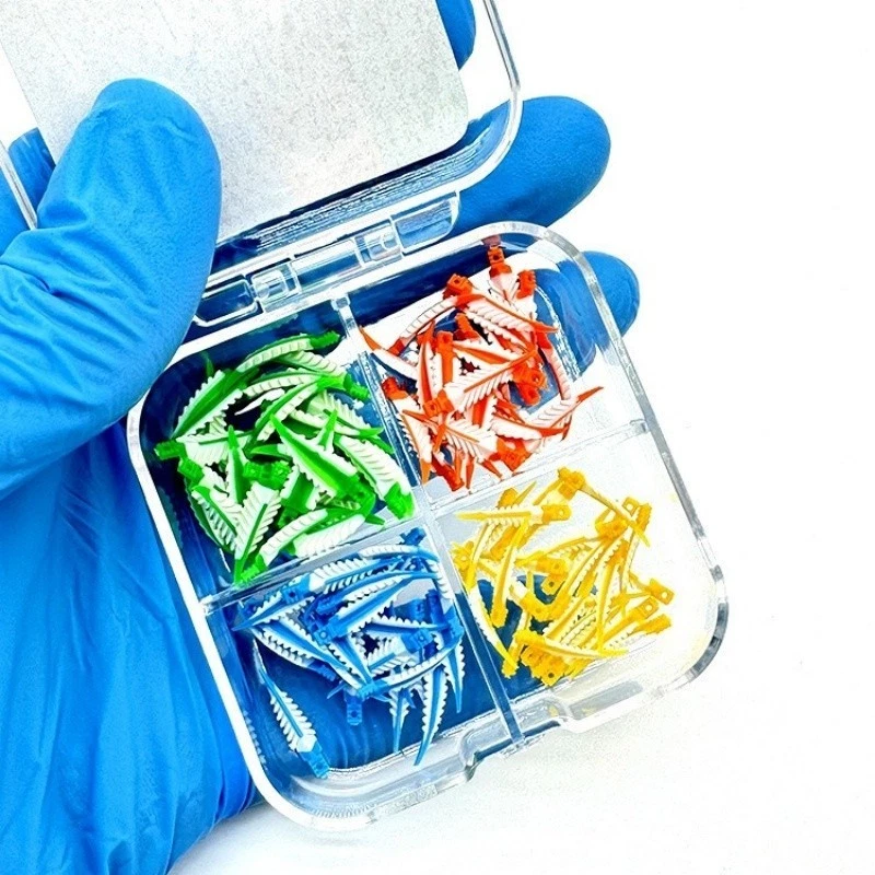 Cuñas de estratos compuestos endo dentales sello cervical suave diastema matriz de cuña Foto 4 de 4