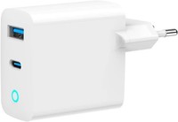 30W Usb Gan SchnellladegeräT, 2-Port USB-C/A, Schwarz, LadegeräT