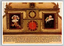 Postcard - Rothenburg O. D.t. Ornamental Clock Showing The Great Swig