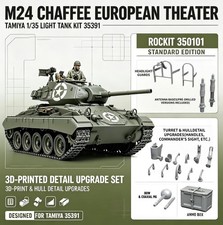 Tamiya TA35391 1/35 M24 Chaffee Light Tank Kit & 350101 ROCKIT 3D Printed Parts