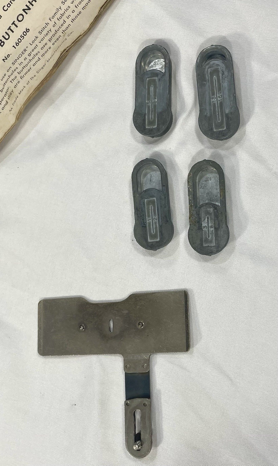 Vintage Singer Buttonholer No. 160506