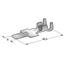 MTA Flachstecker MAXI M800 8mm 2,5-4mm² 6-8m...