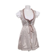 Viva Couture, Dirndl, Größe: 38, Beige/Weiß, Elasthan/Polyester, Damen #nbZ