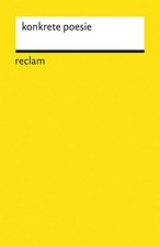 konkrete poesie | Eugen Gomringer | Taschenbuch | Reclam Universal-Bibliothek