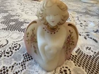 Vtg. Fenton Guardian Angel Hand Painted & Signed with Poem on Bottom