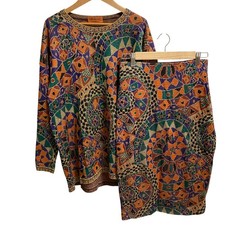 Missoni jacquard knit and skirt, matching set, size 42, multicolor Women USED