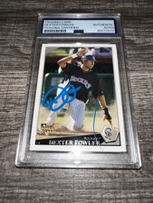 Dexter Fowler Signed 2009 Topps Rookie Trading Card Rockies Cubs PSA/DNA