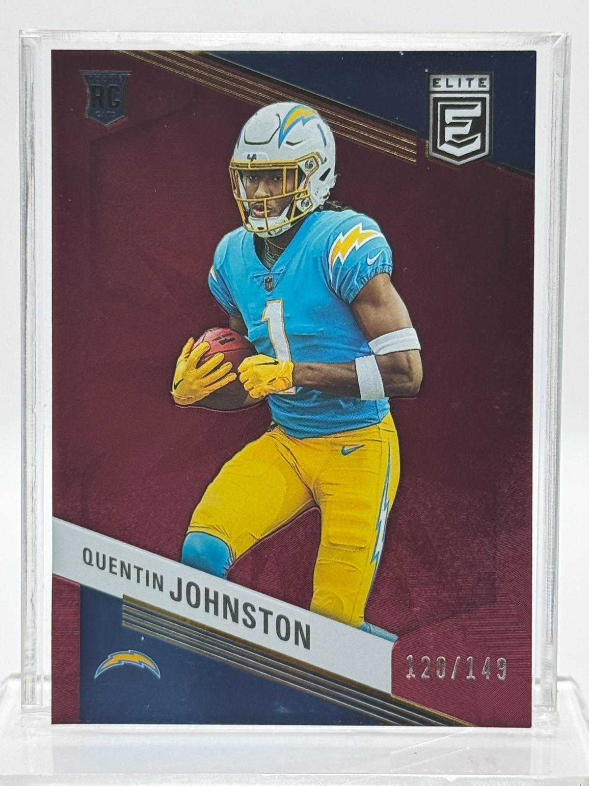2023 Panini Donruss Elite - Rookies Quentin Johnston #176 Maroon /149 (RC)