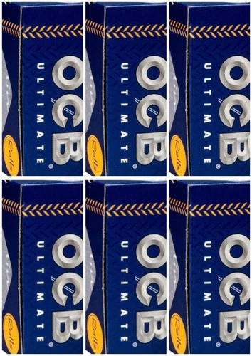 6x OCB ULTIMATE SLIM ROLLS PAPER IN ROLL (44mm x 4m)