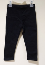 NWT Carter's Black Ribbed Knit Leggings Girl's Size 6/6X