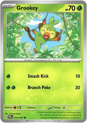 ?Pokemon - Grookey -  014/167 - Common - Twilight Masquerade - NM?