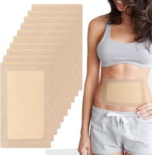 10pcs Castor Oil Pack Wrap - Self-Adhesive, High Absorbent Organic Cotton Flanne