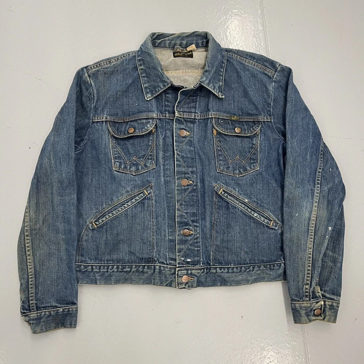 vintage wrangler jean jacket products for sale | eBay