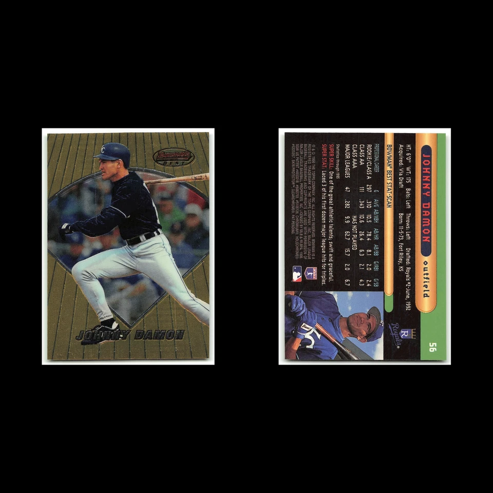 Johnny Damon #56 1996 Bowmans Best Kansas City Royals Baseball Card MLB NM - Image 3 of 3