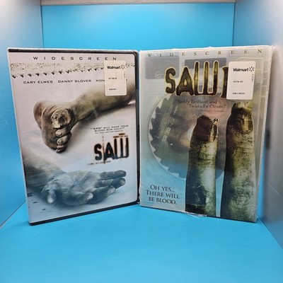 Saw (DVD, 2004) Widescreen Edition & Saw II Widescreen - Sealed New!