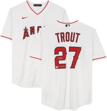 Mike Trout Los Angeles Angels Signed White Replica Jersey w/2012 AL ROY Insc