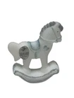 Fenton Handpainted Rocking Horse Satin Glass Figurine Vintage USA