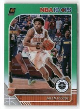 2019-20 Hoops Premium Stock #254 Jalen Lecque Prizms Green