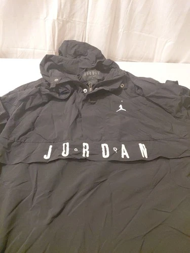 Jordan Est 1985 Black Pullover Windbreaker Jacket XL Vintage distressed letters - product listing photo