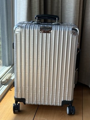 Rare Nwt RIMOWA x FENDI Monogrammed Silver Cabin Carryon Case
