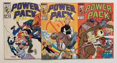 Power Pack #29, 30 & 31. (Marvel 1987) 3 x FN/VF bis ss+ Kupferzeitausgaben.